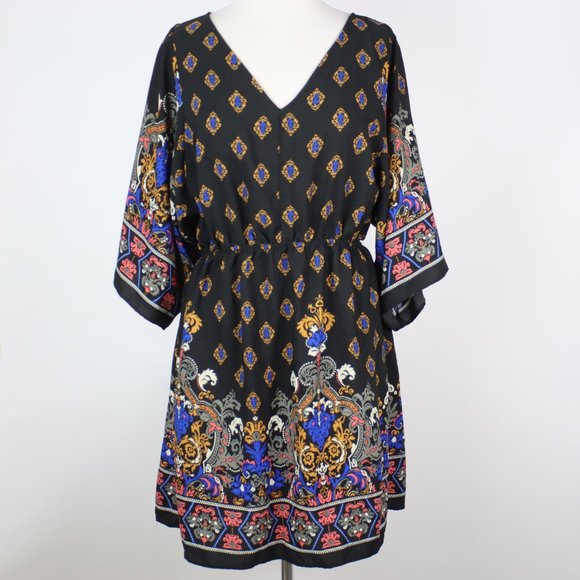 C. Wonder Dresses & Skirts - C Wonder Womens Large Paisley Wide Sleeve Dress